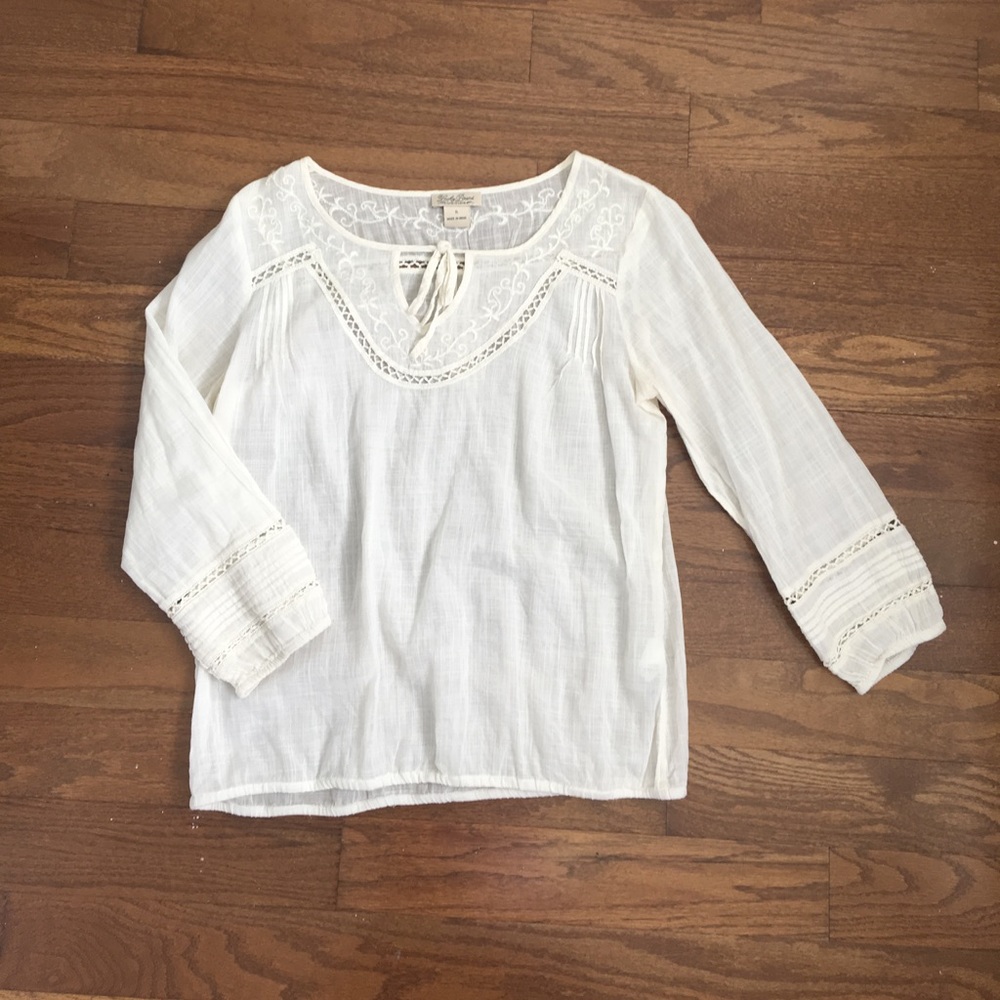 Lucky Brand lacy blouse!